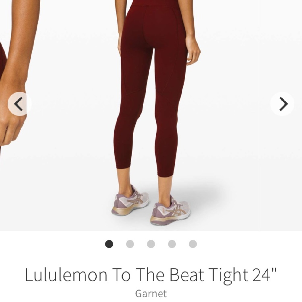 Lululemon To the Beat, 24" tights, Size 4